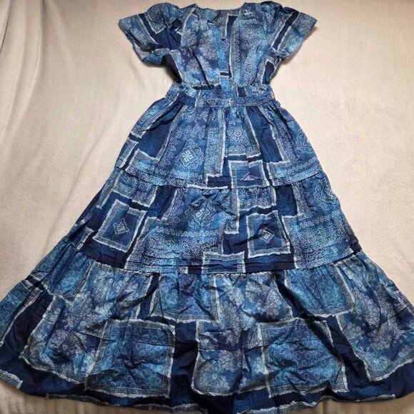 NWOT M By Anthropologie The Somerset maxi dress in Denim Light - Picture 4 of 12